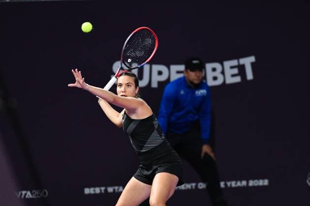 Transylvania Open Round of 32: WTA, Tennis Damen Tennis Damen 250 Tournament in Cluj-Napoca, BT Arena, 17 October 2023 Trasylvania Open: WTA, Tennis Damen 250 Tournament in Cluj-Napoca, BT Arena Cluj-Napoca BT Arena Romania Copyright: xAncaxTepeix