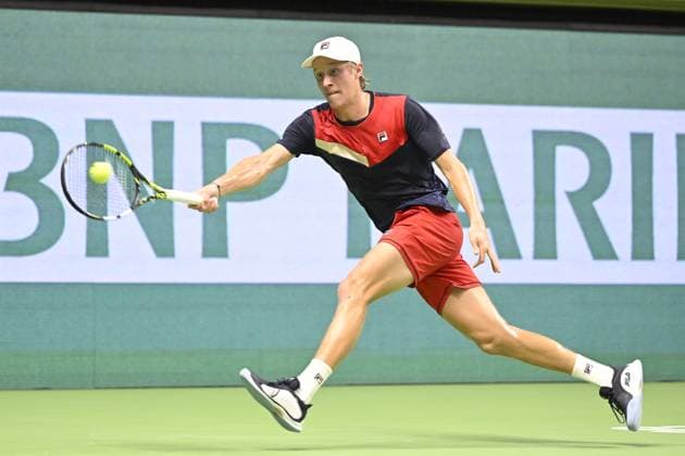 STOCKHOLM 20231017 Leo Borg in his match against Laslo Djere of Serbia during the Nordic Open tennis tournament at Kungliga Tennishallen on Tuesday evening STOCKHOLM SWEDEN x10030x  Copyright: xJonasxEkströmer TTx TENNIS NORDIC OPEN