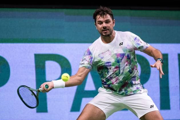 231017 Stan Wawrinka of Switzerland during day 4 of the Nordic Open tennis tournament on October 17, 2023 in Stockholm Photo Emma Wallskog BILDBYRAN COP 320 EW0269 tennis nordic open dag 4 bbeng  Copyright: EMMAxWALLSKOG BB231017EW111