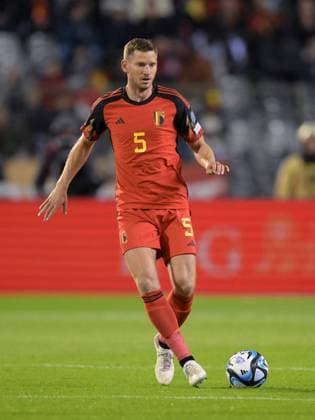 BRUSSELS - Jan Vertonghen of Belgium during the European Championship, EM, Europameisterschaft qualifying match between Belgium and Sweden at the King Baudouin Stadium on October 16, 2023 in Brussels, Belgium. ANP Hollandse Hoogte UEFA EURO, EM, Europameisterschaft,Fussball 2024 Qualifying Round 2023 2024 xVIxANPxSportx xGerritxvanxKeulenxIVx 481376333 originalFilename: 481376333.jpg