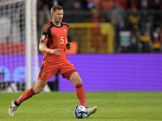 BRUSSELS - Jan Vertonghen of Belgium during the European Championship, EM, Europameisterschaft qualifying match between Belgium and Sweden at the King Baudouin Stadium on October 16, 2023 in Brussels, Belgium. ANP Hollandse Hoogte UEFA EURO, EM, Europameisterschaft,Fussball 2024 Qualifying Round 2023 2024 xVIxANPxSportx xGerritxvanxKeulenxIVx 481376731 originalFilename: 481376731.jpg