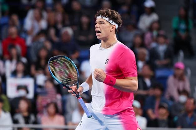 Ben Shelton (USA), OCTOBER 17, 2023 - Tennis : Kinoshita Group Japan Open Tennis Championships 2023 Men s Singles 1st Round at Ariake Coliseum, Tokyo, Japan. Noxthirdxpartyxsales  (232780182)