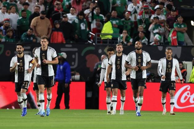 RECORD DATE NOT STATED Seleccion Mexico 2023 Mexico vs Germany Niclas Fullkrug celebra su gol 2-2 of Germany during the game Mexican national team, Nationalteam (Mexico) vs Germany, the friendly preparation, at Lincoln Financial Field Stadium, on October 17, 2023. <br><br> Niclas Fullkrug celebra su gol 2-2 de Alemania durante el partido Seleccion Mexicana (Mexico) vs Alemania, amistoso de preparacion en el Lincoln Financial Field Stadium, el 17 de Octubre de 2023. PHILADELPHIA PENSILVANIA UNITED STATES  Copyright: xUlisesxNaranjox 20231017212227_SMN_23_AM_MEX_GER_FULLKRUG227