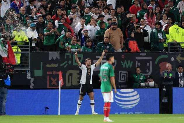 RECORD DATE NOT STATED Seleccion Mexico 2023 Mexico 2-2 Germany Niclas Fullkrug celebra su gol 2-2 of Germany during the game Mexican national team, Nationalteam (Mexico) vs Germany, the friendly preparation, at Lincoln Financial Field Stadium, on October 17, 2023. <br><br> Niclas Fullkrug celebra su gol 2-2 de Alemania durante el partido Seleccion Mexicana (Mexico) vs Alemania, amistoso de preparacion en el Lincoln Financial Field Stadium, el 17 de Octubre de 2023. PHILADELPHIA PENSILVANIA UNITED STATES  Copyright: xUlisesxNaranjox 20231017212234_SMN_23_AM_MEX_GER_FULLKRUG236