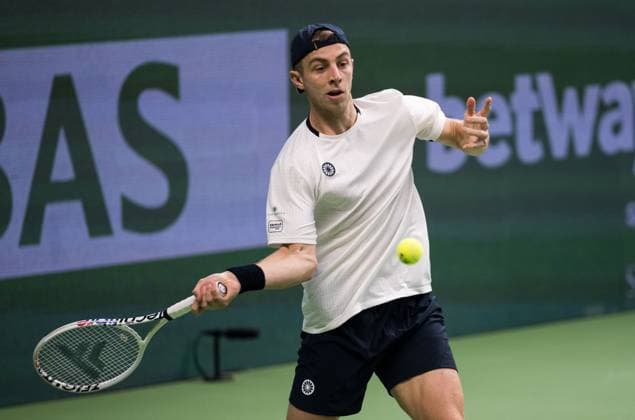 231018 Tallon Griekspoor of the Netherlands during day 5 of the Nordic Open tennis tournament on October 18, 2023 in Stockholm Photo Emma Wallskog BILDBYRAN COP 320 EW0271 tennis nordic open dag 5 bbeng  Copyright: EMMAxWALLSKOG BB231018EW004
