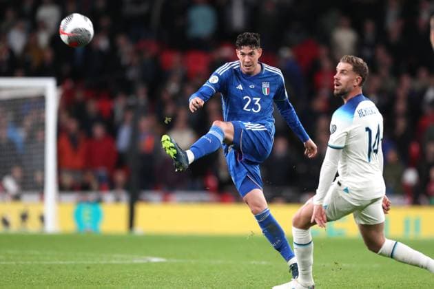 England gegen Italien UEFA-Euro-Qualifikationsspiel 17. Oktober 2023 Wembley, Internationaler Fußball, England gegen Italien Alessandro Bastoni aus Italien Foto von Mark Leech London UK  Copyright: xMarkxLeechxOffside