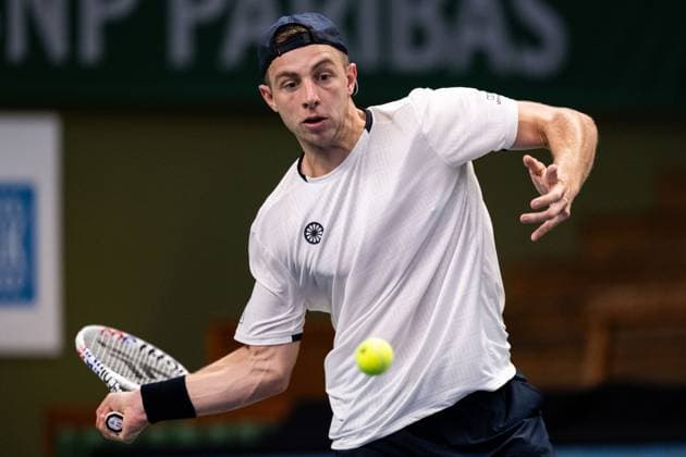 231018 Tallon Griekspoor of the Netherlands during day 5 of the Nordic Open tennis tournament on October 18, 2023 in Stockholm Photo Emma Wallskog BILDBYRAN COP 320 EW0271 tennis nordic open dag 5 bbeng  Copyright: EMMAxWALLSKOG BB231018EW021