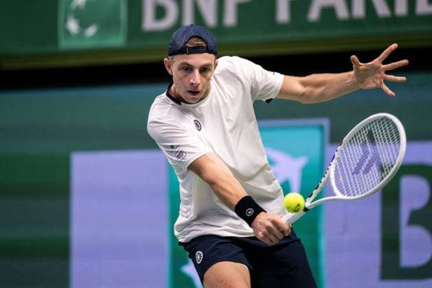 231018 Tallon Griekspoor of the Netherlands during day 5 of the Nordic Open tennis tournament on October 18, 2023 in Stockholm Photo Emma Wallskog BILDBYRAN COP 320 EW0271 tennis nordic open dag 5 bbeng  Copyright: EMMAxWALLSKOG BB231018EW031