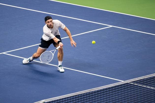 231018 Tallon Griekspoor of the Netherlands during day 5 of the Nordic Open tennis tournament on October 18, 2023 in Stockholm Photo Emma Wallskog BILDBYRAN COP 320 EW0271 tennis nordic open dag 5 bbeng  Copyright: EMMAxWALLSKOG BB231018EW032