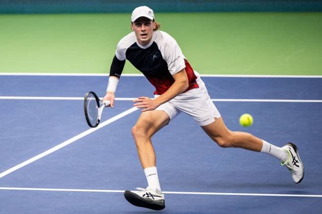 231018 Emil Ruusuvuori of Finland during day 5 of the Nordic Open tennis tournament on October 18, 2023 in Stockholm Photo Emma Wallskog BILDBYRAN COP 320 EW0271 tennis nordic open dag 5 bbeng  Copyright: EMMAxWALLSKOG BB231018EW033