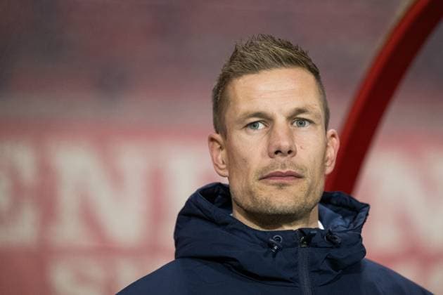 231018 Head coach Joran Pot of Twente during the UEFA Women s Champions League qualifying match between Twente and Häcken on October 18, 2023 in Enschede Photo Mathias Bergeld BILDBYRAN kod MB MB0749 fotboll football soccer fotball champions league champions league qualification twente häcken dam bbeng kval qualifier qualification  Copyright: MATHIASxBERGELD BB231018MB035