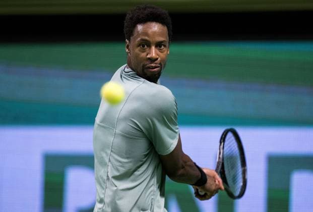 231018 Gael Monfils of France during day 5 of the Nordic Open tennis tournament on October 18, 2023 in Stockholm Photo Emma Wallskog BILDBYRAN COP 320 EW0271 tennis nordic open dag 5 bbeng  Copyright: EMMAxWALLSKOG BB231018EW049
