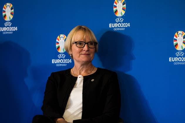 Press conference to announce the partnership between VDV and EURO 2024 GmbH 19 10 2023 Stefanie Haaks, CEO of Kölner Verkehrs Betriebe and VDV board member Press conference to announce the partnership between VDV and EURO 2024 GmbH, Cologne, RheinEnergieStadion on 19 10 2023 Copyright: xBEAUTIFULxSPORTS Wunderlx