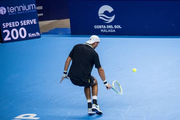 German Jan-Lennard Struff pictured in action during a singles second round match at the European Open Tennis ATP, Tennis Herren tournament, in Antwerp, Thursday 19 October 2023. JASPERxJACOBS  x78041544x