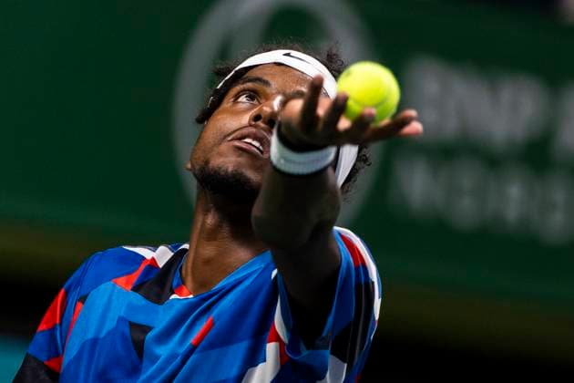 231019 Elias Ymer of Sweden during day 6 of the Nordic Open tennis tournament on October 19, 2023 in Stockholm Photo Michael Campanella BILDBYRAN COP 313 MC0068 tennis nordic open day 6 bbeng sweden sverige  Copyright: MICHAELxCAMPANELLA BB231019MC014