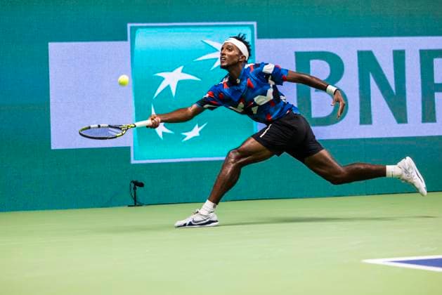 231019 Elias Ymer of Sweden during day 6 of the Nordic Open tennis tournament on October 19, 2023 in Stockholm Photo Michael Campanella BILDBYRAN COP 313 MC0068 tennis nordic open day 6 bbeng sweden sverige  Copyright: MICHAELxCAMPANELLA BB231019MC047