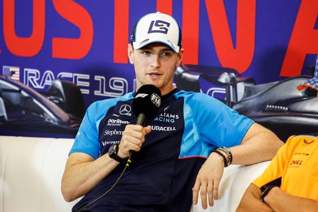 SARGEANT Logan (usa), Williams Racing FW45, portrait press conference, PK, Pressekonferenz during the 2023 Formula 1 Lenovo United States Grand Prix, 18th round of the 2023 Formula One World Championship, WM, Weltmeisterschaft from October 20 to 22, 2023 on the Circuit of The Americas, in Austin, USA - F1 - US GRAND PRIX 2023 DPPI Panoramic __R3_0077