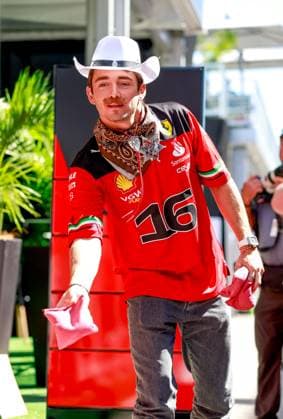 16 Charles Leclerc MCO, Scuderia Ferrari , F1 Grand Prix of USA at Circuit of The Americas on October 19, 2023 in Austin, United States of America Photo by HOCH ZWEI Austin United States of America
