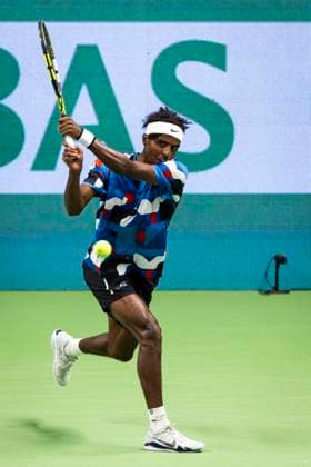 231019 Elias Ymer of Sweden during day 6 of the Nordic Open tennis tournament on October 19, 2023 in Stockholm Photo Michael Campanella BILDBYRAN COP 313 MC0068 tennis nordic open day 6 bbeng  Copyright: MICHAELxCAMPANELLA BB231019MC107