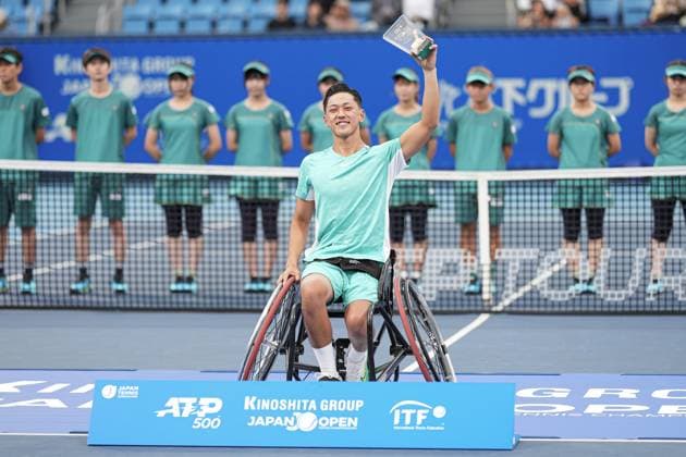 Bilder des Jahres 2023, Sport 10 Oktober Sport Themen der Woche KW42 Tokito Oda (JPN), OCTOBER 20, 2023 - Tennis : Kinoshita Group Japan Open Wheelchair Tennis Championships 2023 Men s Singles Award Ceremony at Ariake Coliseum, Tokyo, Japan. Noxthirdxpartyxsales  (233038053)