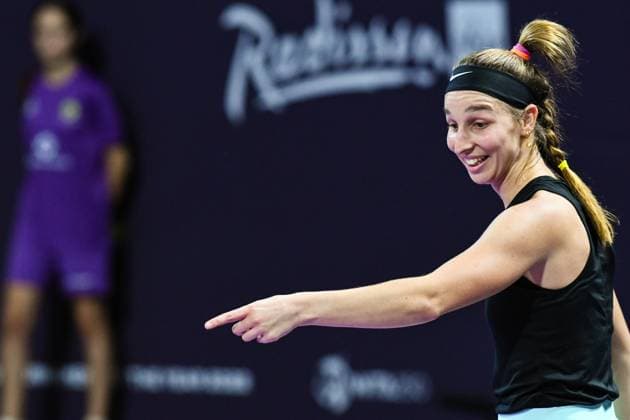 Transylvania Open, Quarter Finals: WTA, Tennis Damen Tennis Damen 250 Tournament in Cluj-Napoca, BT Arena, 20 October 2023 Trasylvania Open: WTA, Tennis Damen 250 Tournament in Cluj-Napoca, BT Arena Cluj-Napoca BT Arena Romania Copyright: xAncaxTepeix
