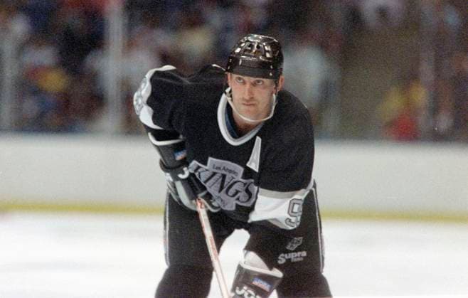 881210 Ishockey, NHL, Eishockey Herren, USA New York Islanders - Los Angeles Kings: Wayne Gretzky, LA Kings. *** 881210 Ice hockey, NHL, New York Islanders Los Angeles Kings Wayne Gretzky, LA Kings  Copyright: BILDBYRAN BB881210BB036