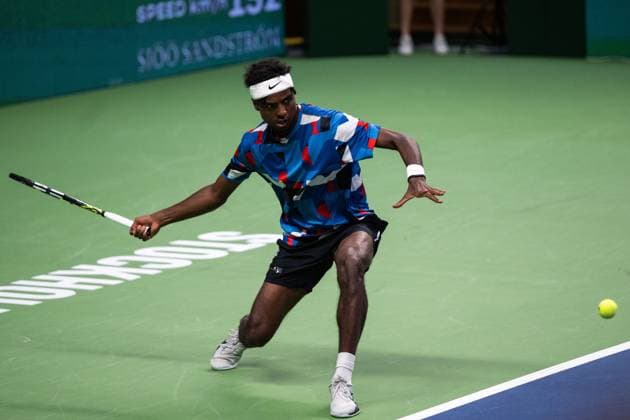 231020 Elias Ymer of Sweden during day 7 of the Nordic Open tennis tournament on October 20, 2023 in Stockholm Photo Emma Wallskog BILDBYRAN COP 320 EW0273 tennis nordic open day 7 bbeng  Copyright: EMMAxWALLSKOG BB231020EW028