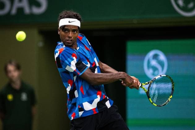 231020 Elias Ymer of Sweden during day 7 of the Nordic Open tennis tournament on October 20, 2023 in Stockholm Photo Emma Wallskog BILDBYRAN COP 320 EW0273 tennis nordic open day 7 bbeng  Copyright: EMMAxWALLSKOG BB231020EW035