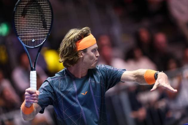 TENNIS - ATP, Tennis Herren Erste Bank Open, Red Bull BassLine VIENNA,AUSTRIA,20.OCT.23 - TENNIS - ATP, Erste Bank Open, preview, Red Bull BassLine. Image shows Andrey Rublev (RUS).  GEPAxpictures xArminxRauthner