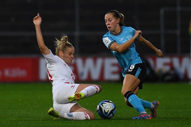 COLOGNE, GERMANY - 20 October, 2023: The match of Women Bundesliga 1.FC Koeln Frauen vs Bayer 04 Leverkusen Frauen  Copyright: xVITALIIxVITLEOx
