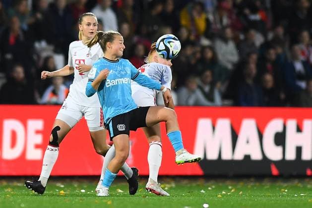 COLOGNE, GERMANY - 20 October, 2023: The match of Women Bundesliga 1.FC Koeln Frauen vs Bayer 04 Leverkusen Frauen  Copyright: xVITALIIxVITLEOx