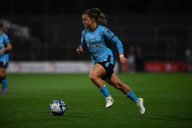 COLOGNE, GERMANY - 20 October, 2023: The match of Women Bundesliga 1.FC Koeln Frauen vs Bayer 04 Leverkusen Frauen  Copyright: xVITALIIxVITLEOx
