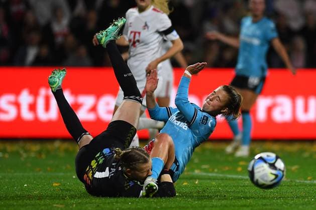 COLOGNE, GERMANY - 20 October, 2023: The match of Women Bundesliga 1.FC Koeln Frauen vs Bayer 04 Leverkusen Frauen  Copyright: xVITALIIxVITLEOx