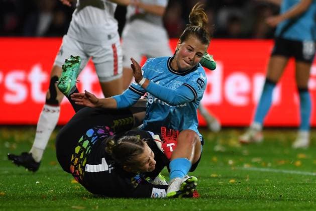 COLOGNE, GERMANY - 20 October, 2023: The match of Women Bundesliga 1.FC Koeln Frauen vs Bayer 04 Leverkusen Frauen  Copyright: xVITALIIxVITLEOx