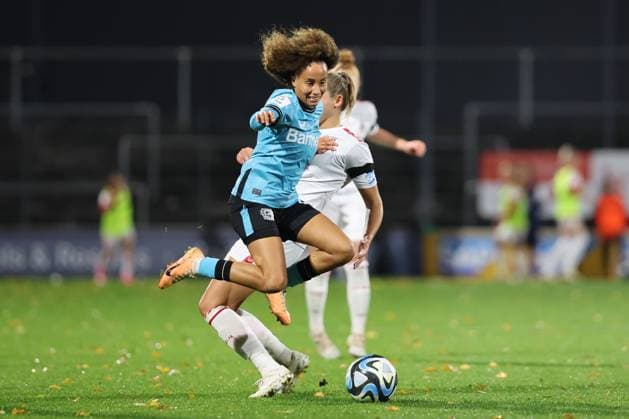Google Pixel Women Bundesliga 2023 2024, 1 FC Cologne Bayer 04 Leverkusen Amira Arfaoui B04, 17 Cologne Franz Kremer Stadium North Rhine Westphalia Germany
