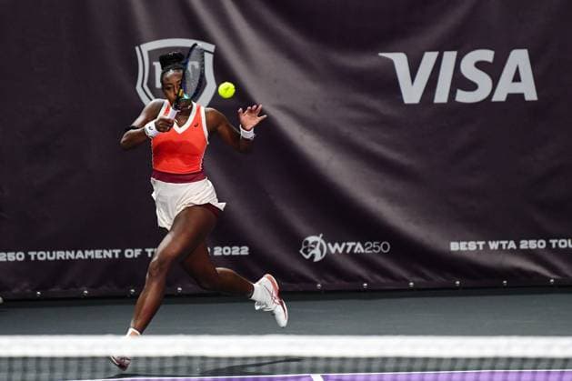 Transylvania Open, Quarter Finals: WTA, Tennis Damen Tennis Damen 250 Tournament in Cluj-Napoca, BT Arena, 20 October 2023 Trasylvania Open: WTA, Tennis Damen 250 Tournament in Cluj-Napoca, BT Arena Cluj-Napoca BT Arena Romania Copyright: xAncaxTepeix