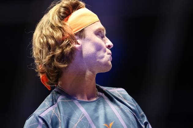 TENNIS - ATP, Tennis Herren Erste Bank Open, Red Bull BassLine VIENNA,AUSTRIA,20.OCT.23 - TENNIS - ATP, Erste Bank Open, preview, Red Bull BassLine. Image shows Andrey Rublev (RUS).  GEPAxpictures xArminxRauthner