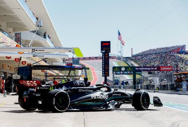 44 Lewis Hamilton GBR, Mercedes AMG Petronas F1 Team , F1 Grand Prix of USA at Circuit of The Americas on October 20, 2023 in Austin, United States of America Photo by HOCH ZWEI Austin United States of America