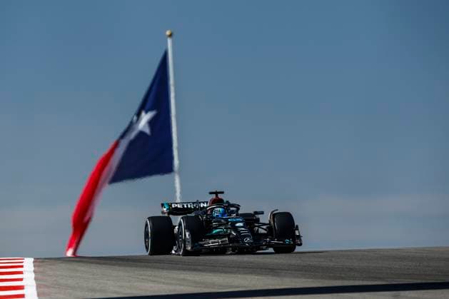 63 George Russell GBR, Mercedes AMG Petronas F1 Team , F1 Grand Prix of USA at Circuit of The Americas on October 20, 2023 in Austin, United States of America Photo by HOCH ZWEI Austin United States of America