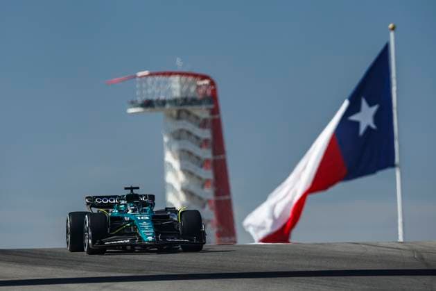 18 Lance Stroll CAN, Aston Martin Aramco Cognizant F1 Team , F1 Grand Prix of USA at Circuit of The Americas on October 20, 2023 in Austin, United States of America Photo by HOCH ZWEI Austin United States of America
