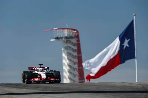 20 Kevin Magnussen DNK, MoneyGram Haas F1 Team , F1 Grand Prix of USA at Circuit of The Americas on October 20, 2023 in Austin, United States of America Photo by HOCH ZWEI Austin United States of America