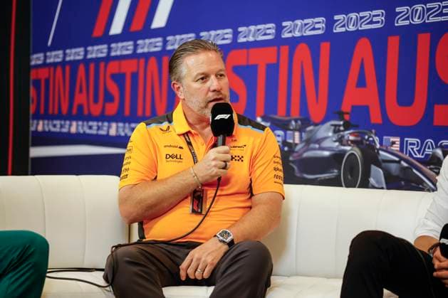 Zak Brown USA, McLaren F1 Team , F1 Grand Prix of USA at Circuit of The Americas on October 20, 2023 in Austin, United States of America Photo by HOCH ZWEI Austin United States of America