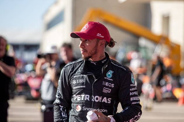 October 20, 2023, Austin, Texas, USA: Lewis Hamilton (GBR) Mercedes W14 E Performance - 3rd place in Qualify Session..during FORMULA 1 LENOVO UNITED STATES GRAND PRIX 2023 - Oct19 to Oct22 2023 Circuit of Americas, Austin, Texas, USA Austin USA - ZUMAm217 20231020_zsp_m217_114 Copyright: xAlessioxDexMarcox