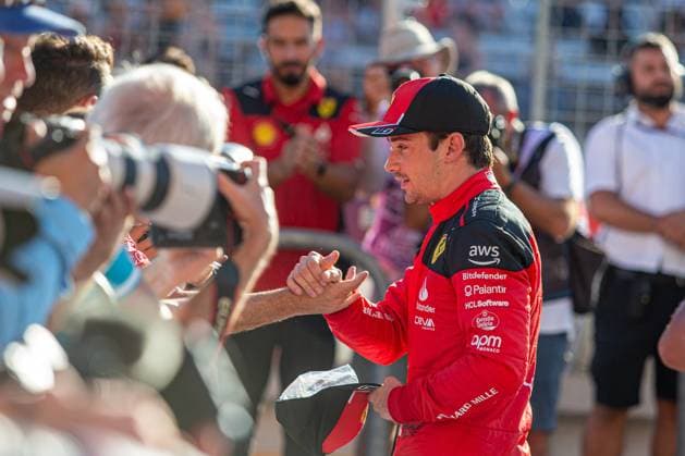 October 20, 2023, Austin, Texas, USA: Charles Leclerc (MON) Ferrari SF-23 - Poleman for US GP 2023 - Pole Position..during FORMULA 1 LENOVO UNITED STATES GRAND PRIX 2023 - Oct19 to Oct22 2023 Circuit of Americas, Austin, Texas, USA Austin USA - ZUMAm217 20231020_zsp_m217_122 Copyright: xAlessioxDexMarcox