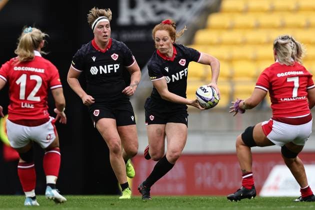 WXV1 rugby match between Canada and Wales Alex Tessier of Canada during the WXV1 rugby match between Canada and Wales at Sky Stadium in Wellington, New Zealand on Saturday October 21, 2023. Wellington Sky Stadium Wellington New Zealand Copyright: xAaronxGillionsx 20231021wxv1g2_031