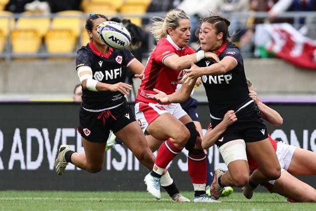 WXV1 rugby match between Canada and Wales Florence Symonds of Canada during the WXV1 rugby match between Canada and Wales at Sky Stadium in Wellington, New Zealand on Saturday October 21, 2023. Wellington Sky Stadium Wellington New Zealand Copyright: xAaronxGillionsx 20231021wxv1g2_043