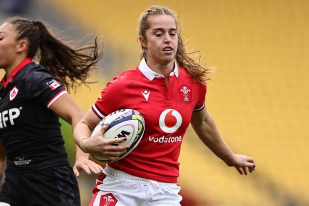 WXV1 rugby match between Canada and Wales Lisa Neumann of Wales during the WXV1 rugby match between Canada and Wales at Sky Stadium in Wellington, New Zealand on Saturday October 21, 2023. Wellington Sky Stadium Wellington New Zealand Copyright: xAaronxGillionsx 20231021wxv1g2_047