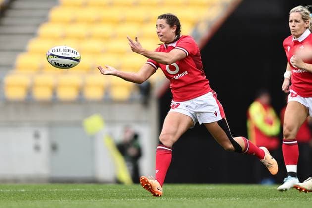 WXV1 rugby match between Canada and Wales Robyn Wilkins of Wales during the WXV1 rugby match between Canada and Wales at Sky Stadium in Wellington, New Zealand on Saturday October 21, 2023. Wellington Sky Stadium Wellington New Zealand Copyright: xAaronxGillionsx 20231021wxv1g2_055