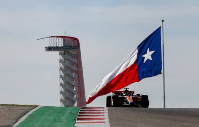4 Lando Norris GBR, McLaren F1 Team , F1 Grand Prix of USA at Circuit of The Americas on October 20, 2023 in Austin, United States of America Photo by HOCH ZWEI Austin United States of America