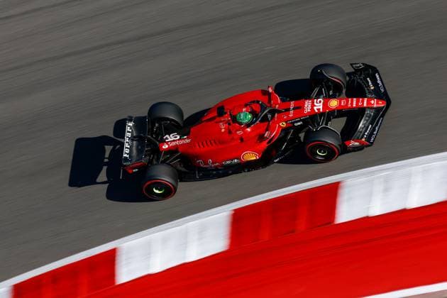 16 Charles Leclerc MCO, Scuderia Ferrari , F1 Grand Prix of USA at Circuit of The Americas on October 20, 2023 in Austin, United States of America Photo by HOCH ZWEI Austin United States of America